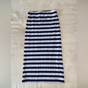 Sparkle and Fade Navy and Gray Midi Skirt Sz Small